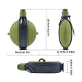 Foldable Portable Camping Sports Flask With Carabiner