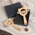 Wooden Animal Baby Hand Bell Toy