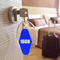 Rhombic Plastic Keychian Key Tag