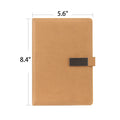 A5 Leather Magnetic Clasp Notebook