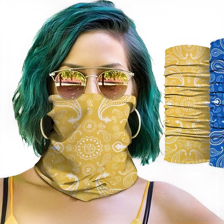 Full Color Custom Seamless Headscarf Neck Gaiter