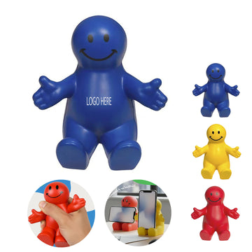 Squeezable Smiley Face Phone Holder