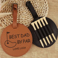 PU Golf Tee Holder with Carabiner Clip