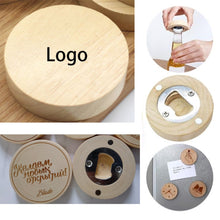 Wooden Magnetic Fridge Sticker Bottle Opener