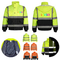 High Visibility Reflective Insulated Winter Jacket MOQ 10pcs