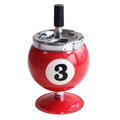 Creative Billiards Shaped Ashtrays Windproof Metal Ashtray
