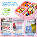 3 Grids Wheat Straw Snack Box Food Container