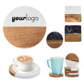 Wooden Round Square Coffee Placemat