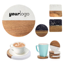 Wooden Round Square Coffee Placemat