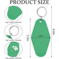 Plastic Rhombus Motel Keychain