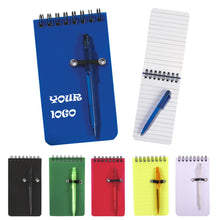 Pocket Sized Spiral Jotter Notepad Notebook With Pen