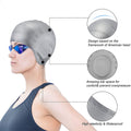 Adults Silicone Swim Caps With Ear Protector