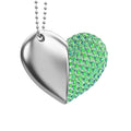 Heart-Shaped Usb Flash Drive 16Gb Crystal Necklace