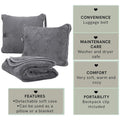 Soft Plush Pillow Car Plane Travel Blanket