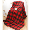 Plaid Throw Blanket