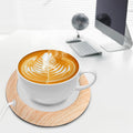 Round Desktop Usb Cup Warmer Coffee Mug Warmer For Office