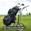 Waffle Pattern Microfiber Golf Towel With Carabiner
