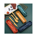 3 Piece Reusable Utensils Set With Case(Knife, Fork, Spoon)