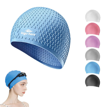 Premium Silicone Swim Cap Comfortable Stretch Fit