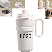 Stainless Steel Insulated Tumbler With Straw And Handle