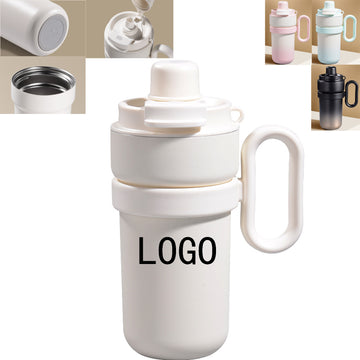 Stainless Steel Insulated Tumbler With Straw And Handle