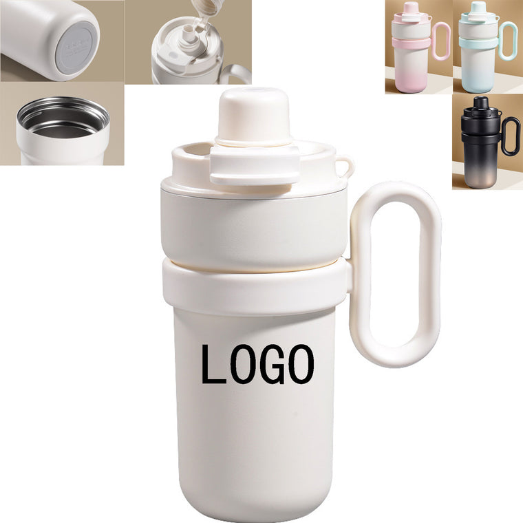 Stainless Steel Insulated Tumbler With Straw And Handle