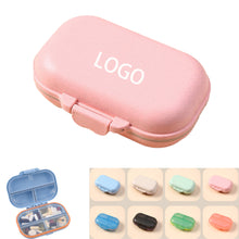7 Compartments Wheat Straw Pill Container
