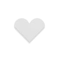 Cute Leather Heart Corner Bookmark
