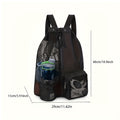 Mesh Beach Backpack With Drawstring Wet Pocket
