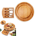 Bamboo Cheese Board Set