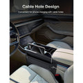 Premium Leather Car Seat Gap Filler Organizer