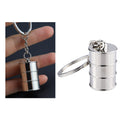 Alloy Oil Drum Key Chain