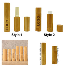 Refillable Empty Bamboo Lipstick Tube