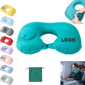 Press-Type Inflatable U-Shaped Neck Pillow