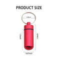 Aluminum Alloy Pill Box with Keychain