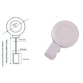 Retractable Badge Holder with Carabiner Reel Clip