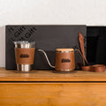 2-Piece Leather Coffee Set Gift Box