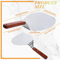 Stainless Steel Pizza Spatula Peel Shovel With Wooden Handle