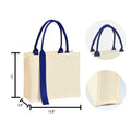 Canvas Bag With Ribbon Design