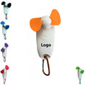 Portable Hand-Held Fan With Flashlight