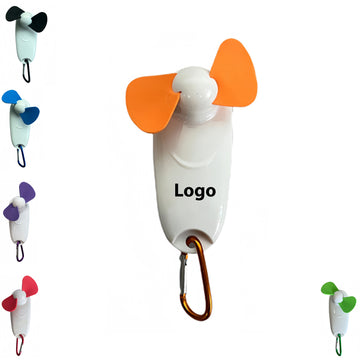 Portable Hand-Held Fan With Flashlight