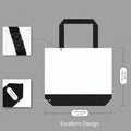 Two-Tone Reusable Cotton Canvas Tote Bag