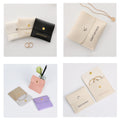 Snap Button Leather Jewellery Bag