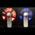 Mini Handheld LED Flashing Fan