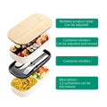 Double-Layer Lunch Box With Bamboo Lid