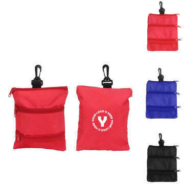 Zippered Golf Ball Pouch