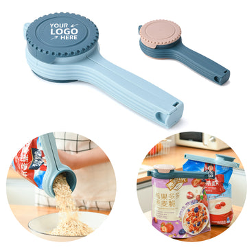 Food Bag Dispenser With Sealing Clip