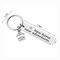 Stainless Steel Keychain Car Pendant Durable Auto Accessory