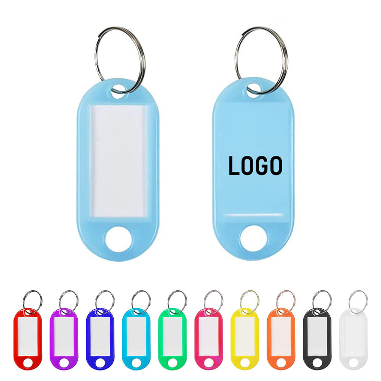 Plastic Key Tag With Key Ring
