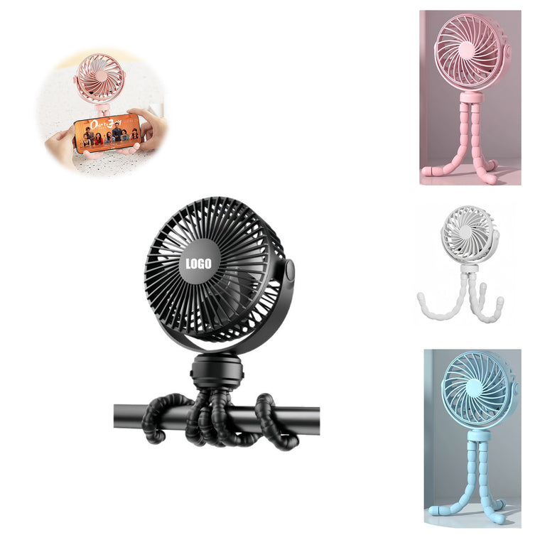 Octopus Tripod Clip-On Fan